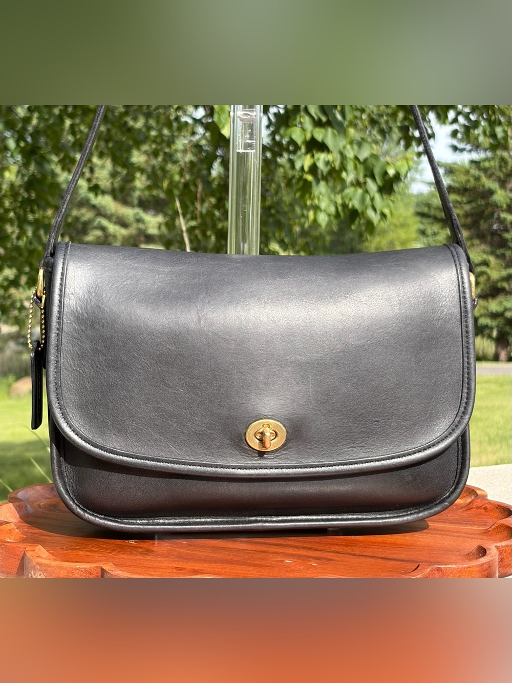 Vintage COACH City Bag Black Leather style 9790 EUC - Picture 16 of 17